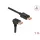 DeLock DisplayPort cable male straight to male 90° downwards angled 8K 60Hz 1m Black