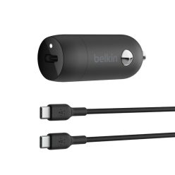   Belkin BoostCharge 30W USB-C Car Charger + USB-C to USB-C cable 1m Black