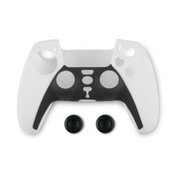   Spartan Gear Playstation 5 Silicon Skin Cover and Thumb Grips Black/White