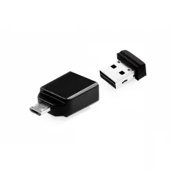   Verbatim 16GB NANO USB Drive with Micro USB (OTG) Adapter Black