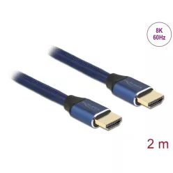 DeLock Ultra High Speed HDMI Cable 48 Gbps 8K 60Hz 2m Blue