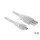 DeLock Cable USB 2.0 Type-A male > USB 2.0 Micro-B male 3m Transparent