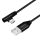 Logilink USB 2.0 cable, USB-A/M to Micro-USB/M (90°) 0,3m Black