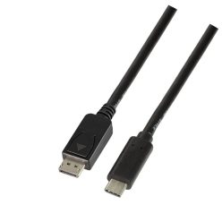   Logilink USB 3.2 Gen1 Type-C cable C/M to DP/M 4K/120Hz 1,8m Black