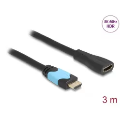   DeLock High Speed HDMI extension cable 48 Gbps 8K 60Hz 3m Black