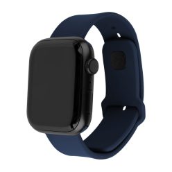   FIXED Sporty szilikon szíj az Apple Watch 42/44/45mm-es okosórákhoz, kék