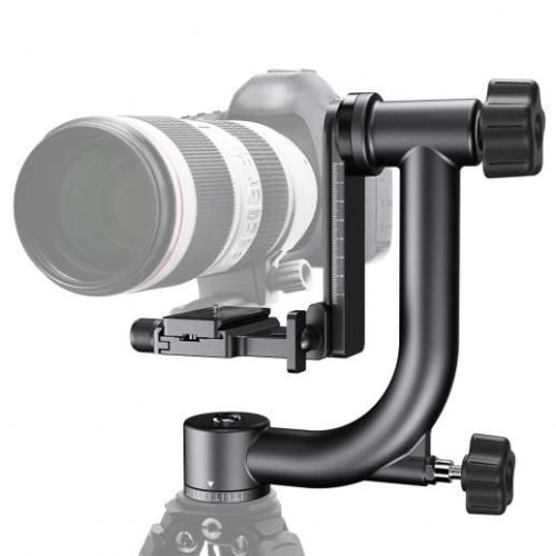 K&F Concept Aluminum Alloy 360 Degree Panoramic Gimbal Tripod Head Black