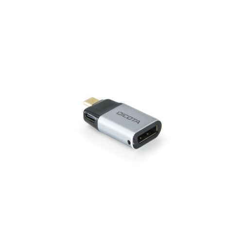 Dicota Dicota USB-C to Display Port Mini Adapter with PD (8k/100W) Grey