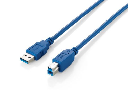 EQuip USB3.0 Cable Type A Male to Type B Male 1m Blue