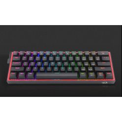   Redragon Fizz Pro black, wired&2.4G&BT Mechanical Keyboard, RGB, red switch Black HU Javított