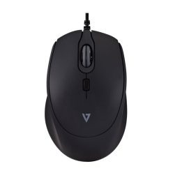 V7 MU350 USB Wired Pro Silent Mouse Black