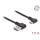 DeLock EASY-USB 2.0 Cable Type-A male to EASY-USB Type Micro-B male angled left / right 1.5m Black