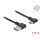 DeLock EASY-USB 2.0 Cable Type-A male to USB Type-C male angled left / right 1.5m Black