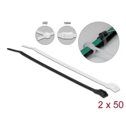 DeLock Cable tie with flat head L 205 x W 2.5mm 100 pieces