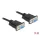 DeLock Serial Cable RS-232 D-Sub9 female to female null modem with narrow plug housing 3m Black