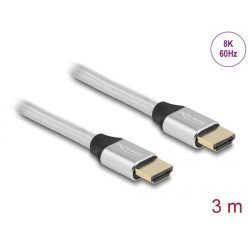   DeLock Ultra High Speed HDMI Cable 48 Gbps 8K 60Hz 3m certified Silver