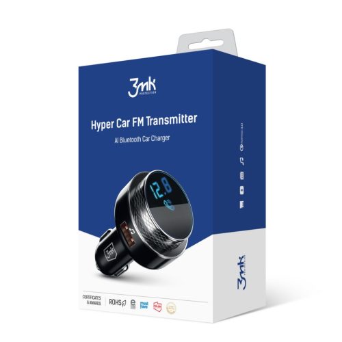 3mk Hyper Car FM Transmitter Black