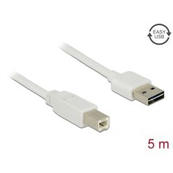   DeLock EASY-USB 2.0 Type-A male > USB 2.0 Type-B male Cable 5m White