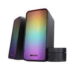 Trust GXT 611 WEZZ ILLUMINATED 2.0 RGB SPEAKER SET Black