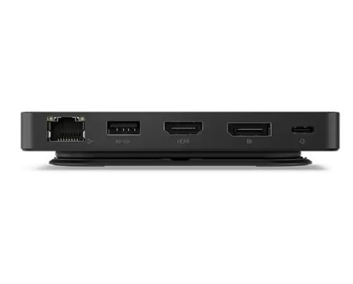 Lenovo USB-C Dual Display Travel Dock with Adapter Black