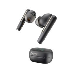   Poly Plantronics Voyager Free 60+ UC Touchscreen Charge Case BT700 USB-C Bluetooth Headset Carbon Black