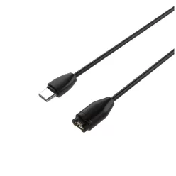   FIXED USB-C töltőkábel Garmin Fenix 5/6/7/7X, Epix, Venu 2/3, Vívoactive 3/4/5 okosórákhoz, fekete