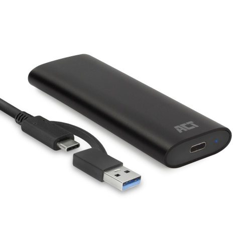 ACT AC1615 USB-C M.2 NVMe / PCIe SSD Enclosure tool-free Black