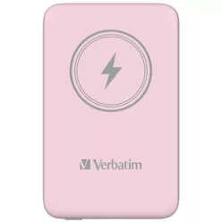   Verbatim Charge 'n' Go Magnetic Wireless 10000mAh PowerBank Pink