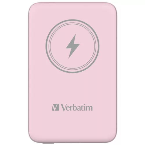 Verbatim Charge 'n' Go Magnetic Wireless 10000mAh PowerBank Pink