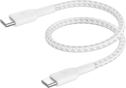 Belkin BoostCharge Braided USB-C to USB-C Cable 0,15m White