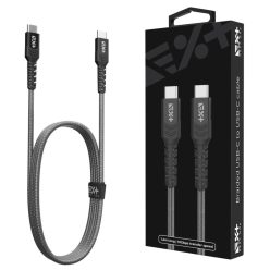 Next One Braided USB-C to USB-C Cable Space Gray