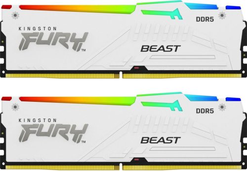 Kingston 32GB DDR5 6000MHz Kit(2x16GB) Fury Beast RGB White