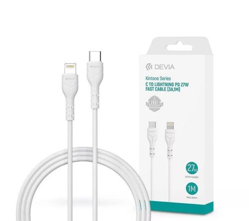 Devia Kintone USB-C/Lightning Cable 1m White