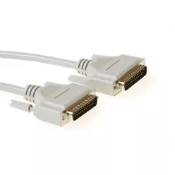   ACT Serial 1:1 connection cable 25 pin D-sub male to 25 pin D-sub male 1,8m Ivory