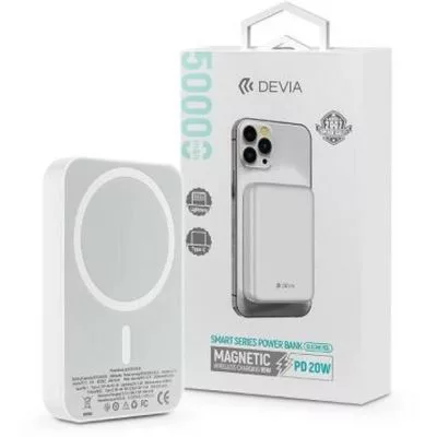 Devia Kintone Series V2 MagSafe 5000mAh PowerBank White