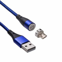 Akyga AK-USB-47 USB-A (m) / microUSB (m) magnetic 1m Blue