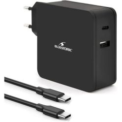 Bluestork PW-NB-65-C 65W Wall Charger Adapter Black