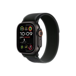   Apple Watch Ultra 2 v2 Cellular 49mm Black Titanium Case with Black Trail Loop M/L