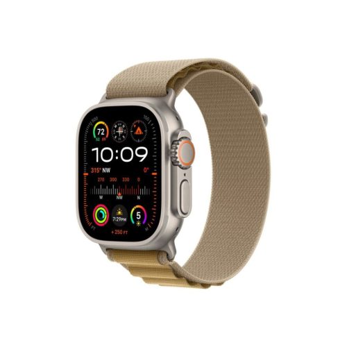 Apple Watch Ultra 2 v2 Cellular 49mm Natural Titanium Case with Tan Alpine Loop L