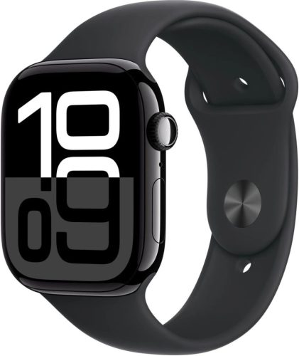 Apple Watch S10 GPS 46mm Jet Black Alu Case with Black Sport Band M/L