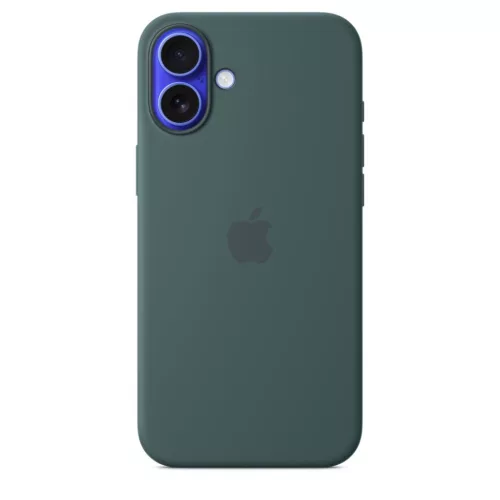 Apple iPhone 16 Plus Silicone Case with MagSafe Lake Green (Seasonal)