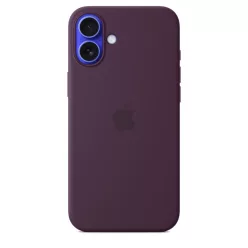 Apple iPhone 16 Plus Silicone Case with MagSafe Plum