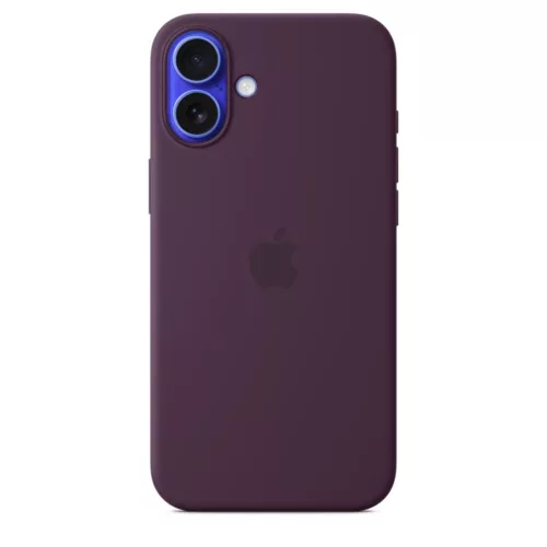Apple iPhone 16 Plus Silicone Case with MagSafe Plum