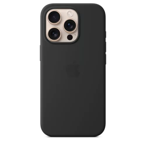 Apple iPhone 16 Pro Silicone Case with MagSafe Black