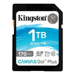 Kingston 1TB SDXC Canvas Go! Plus Class 10 170R UHS-I U3 V30