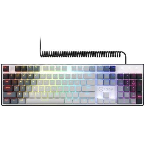 LORGAR Azar 514 Mechanical Gaming RGB Keyboard White US