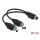 DeLock Splitter cable PS/2 1x male > 2x female 20cm Black