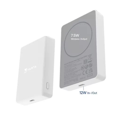 Varta Mag Pro Wireless 5000mAh PowerBank White