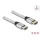 DeLock Ultra High Speed HDMI Cable 48 Gbps 8K 60 Hz 0,5m certified Silver