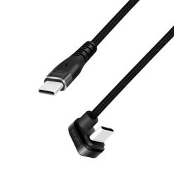   Logilink USB 2.0 Type-C cable C/M 180° to USB-C/M alu 2m Black